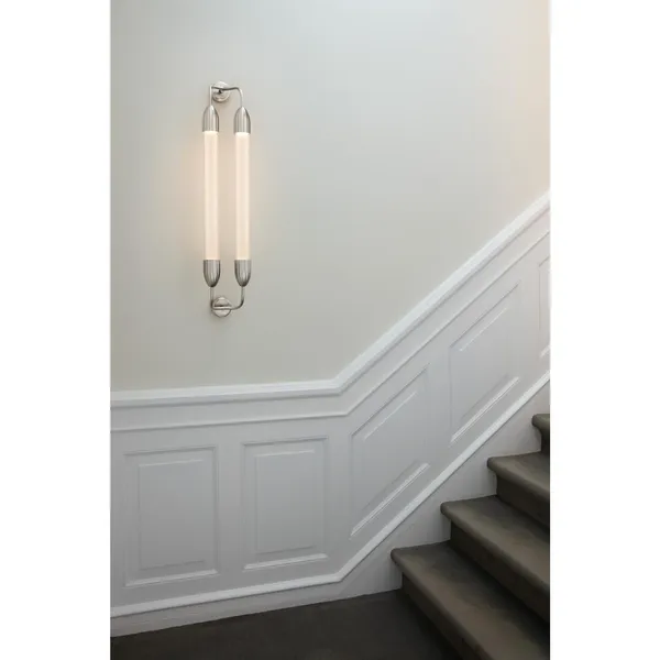 Lemon Squeeze Double Wall Lamp Long Polished Steel