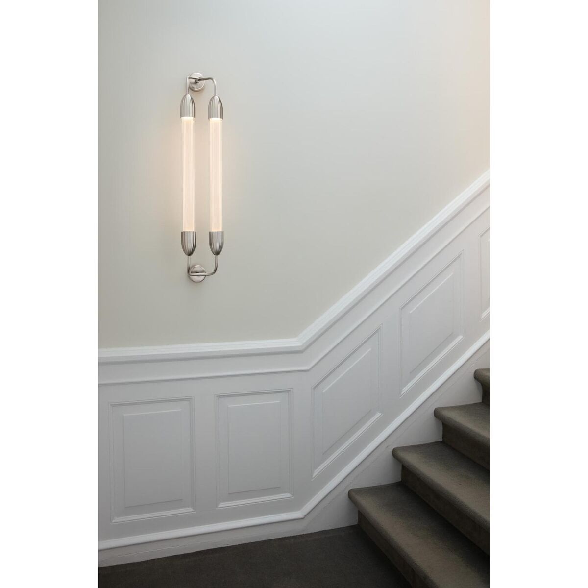 Lemon Squeeze Double Wall Lamp Long Polished Steel