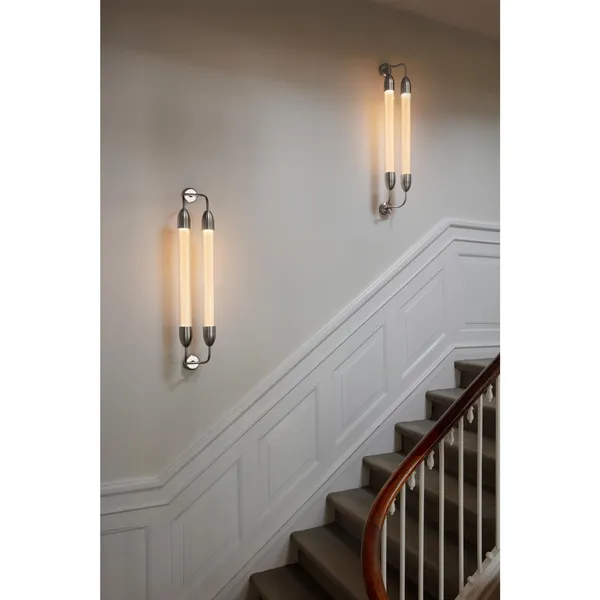 Lemon Squeeze Double Wall Lamp Long Polished Steel
