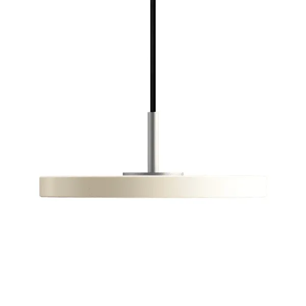 Asteria Micro Pendel Pearl White/Stål Top