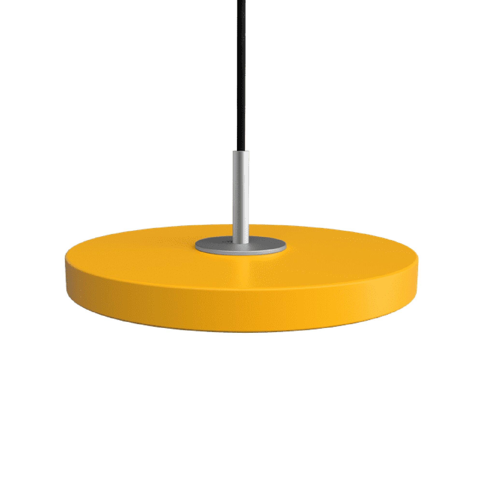 Asteria Micro Taklampe Saffron Yellow/Steel Top