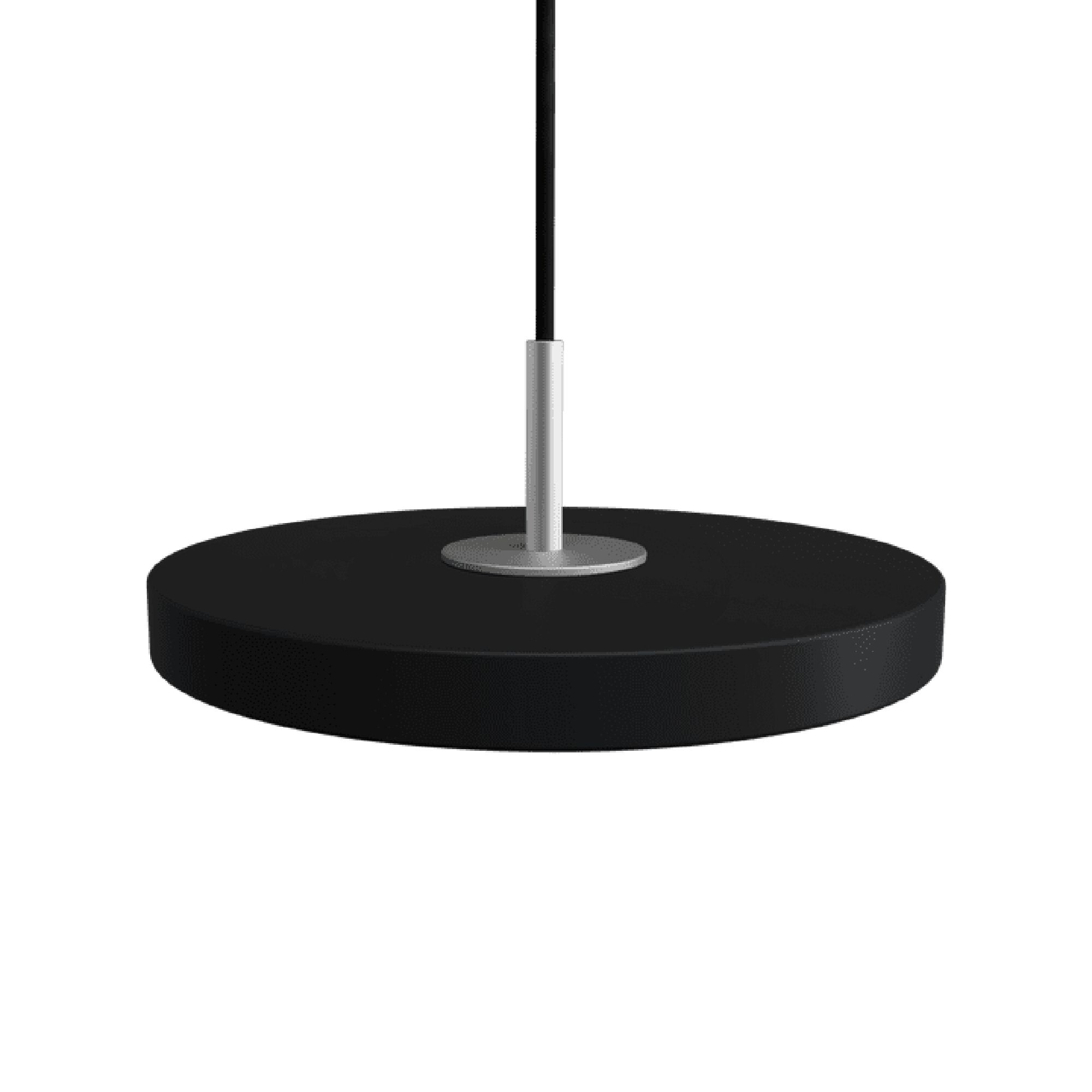 Asteria Micro Pendel Sort/Stl Top