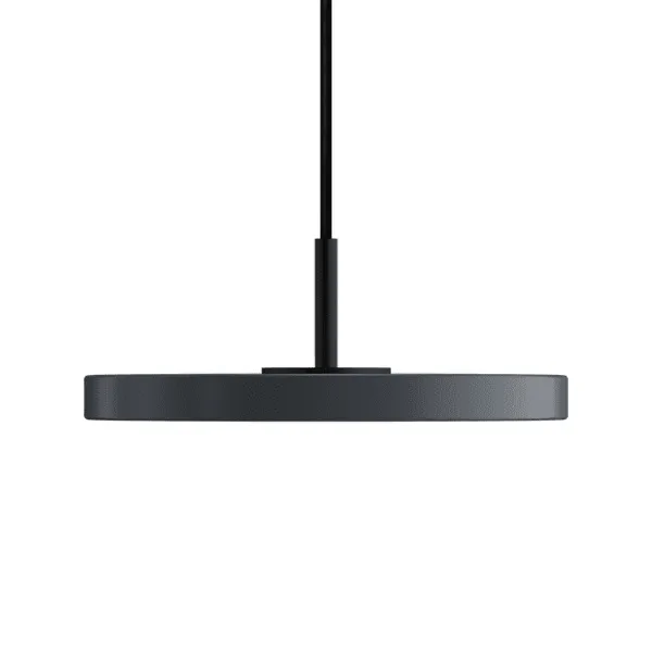 Asteria Micro Pendant With Dimmer Anthracite/ Black Top
