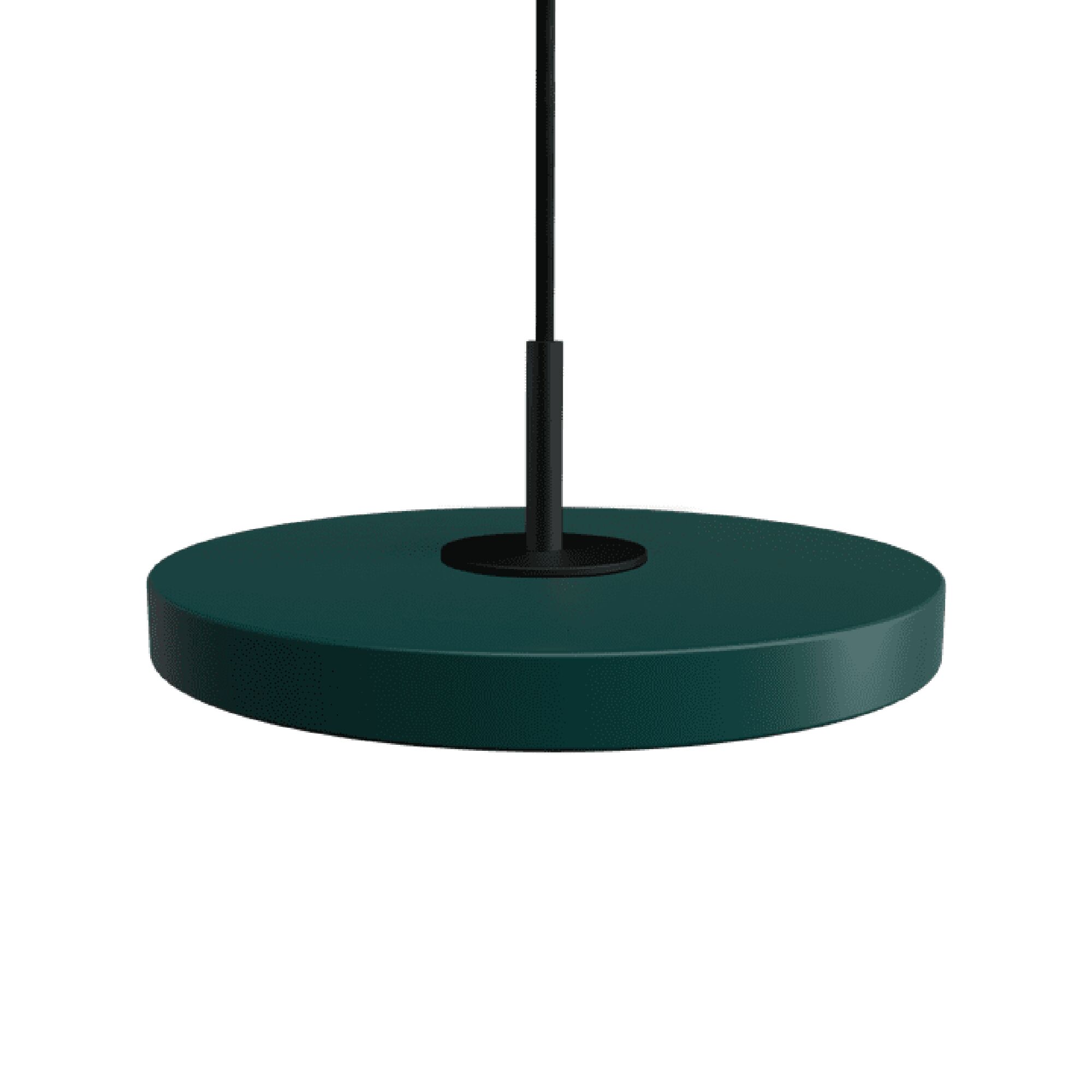 Asteria Micro Taklampe med Dimmer Skoggrønn/ Sort Topp