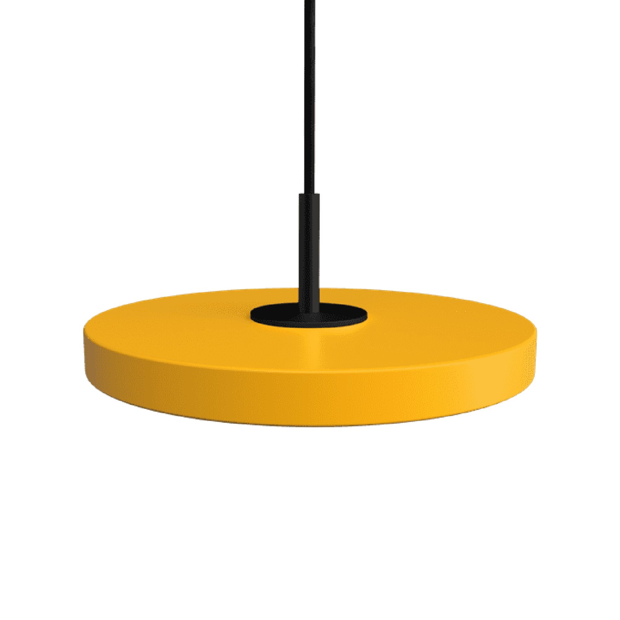 Asteria Micro Taklampe Med Dimmer Saffron Gul/ Sort Topp
