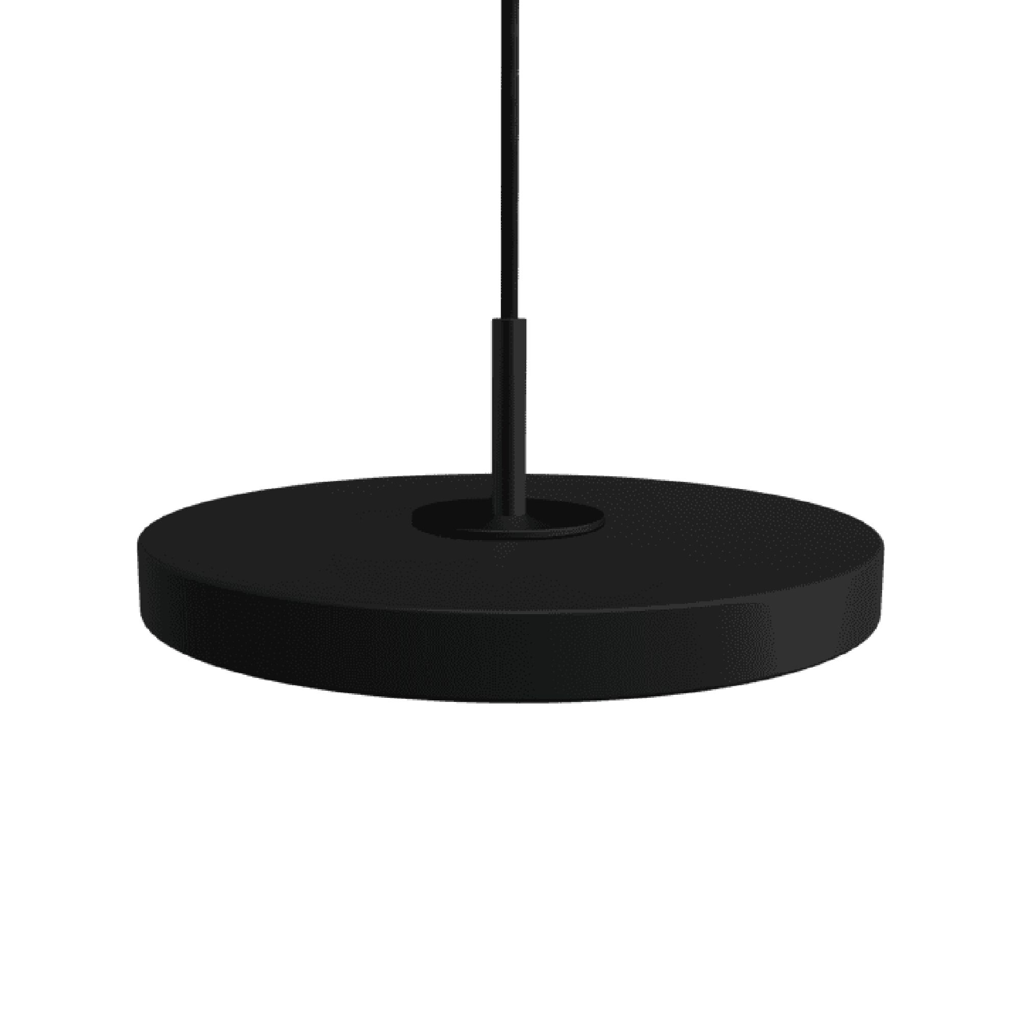 Asteria Micro Pendel Med Lysdmper Sort/Sort Top