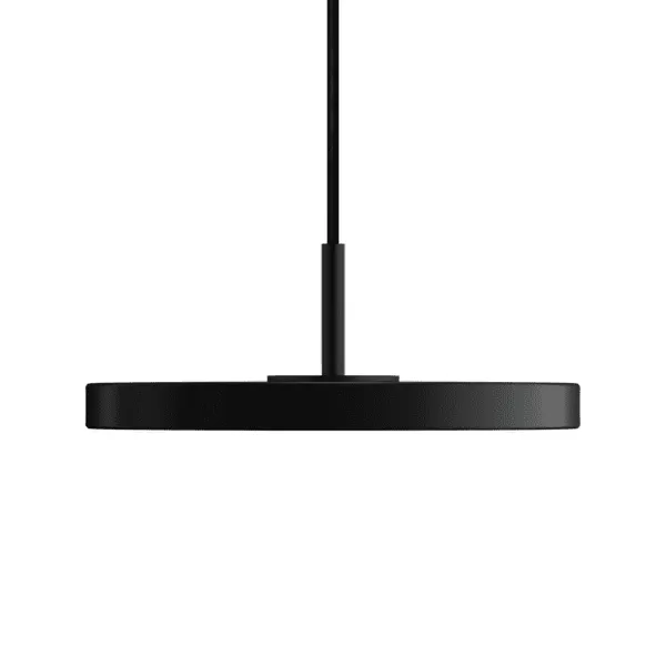 Asteria Micro Pendant With Dimmer Black/ Black Top