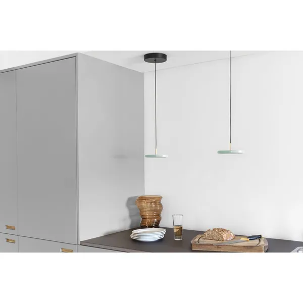 Asteria Micro Pendant With Dimmer Shade Olive/ Black Top