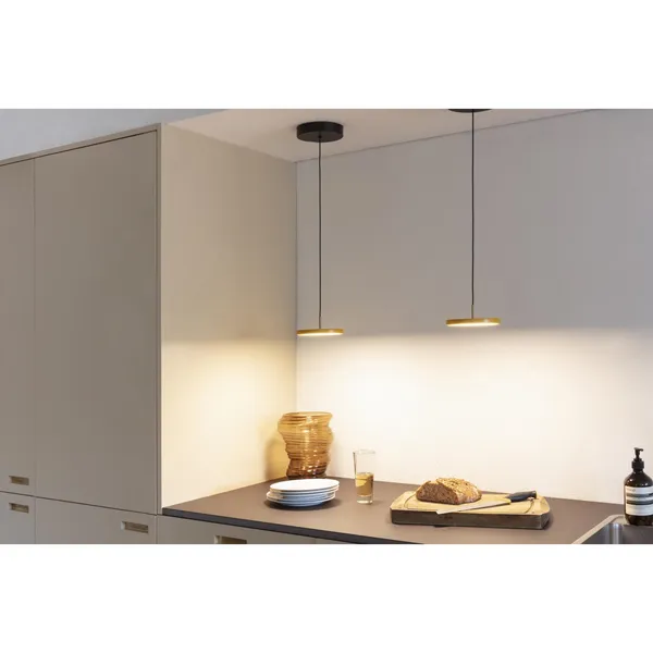 Asteria Micro Pendant With Dimmer Shade Olive/ Black Top