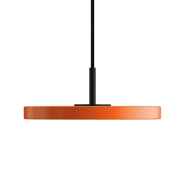 Asteria Micro Pendant With Dimmer Shade Orange/Black Top