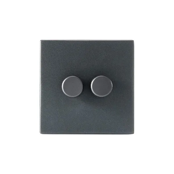 Double Rotary Wall Damper Graphite