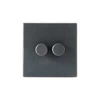 Double Rotary Wall Damper Graphite