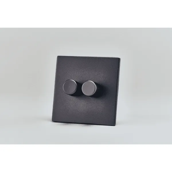 Double Rotary Wall Damper Graphite