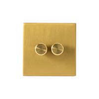 Double Rotary Vægdæmper Messing