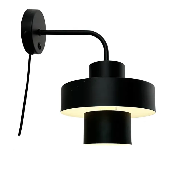 Stoke Vegglampe Matt Sort