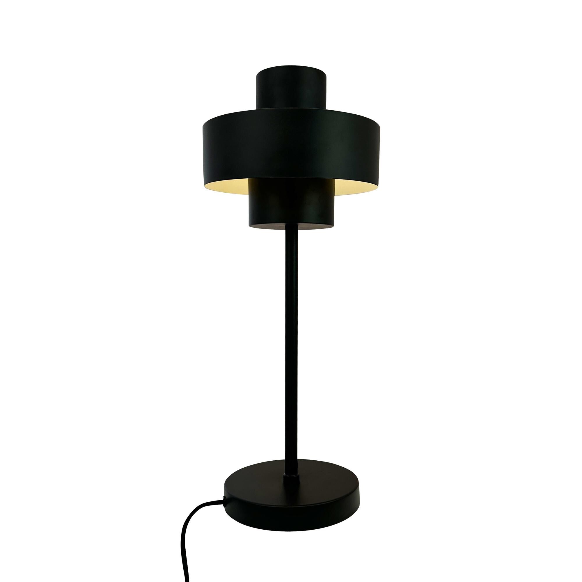 Svart Bordslampa Matt