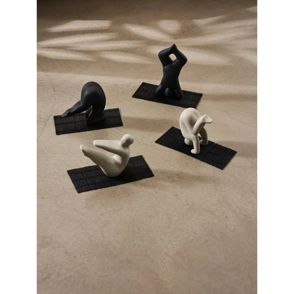 Yoga Nr. 3 Skulptur Hellgrau