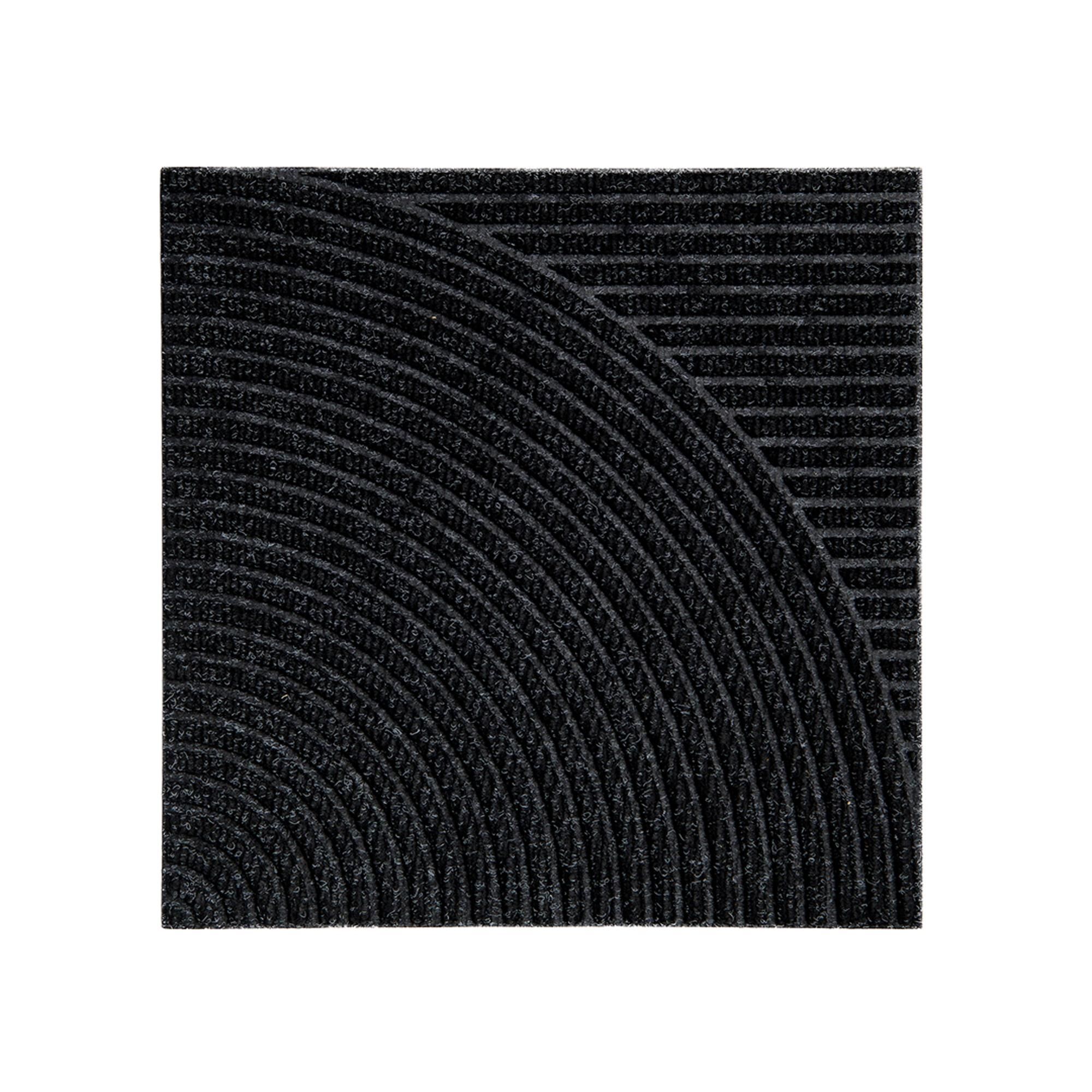 Paillasson Horizontal et Circulaire Zen Noir