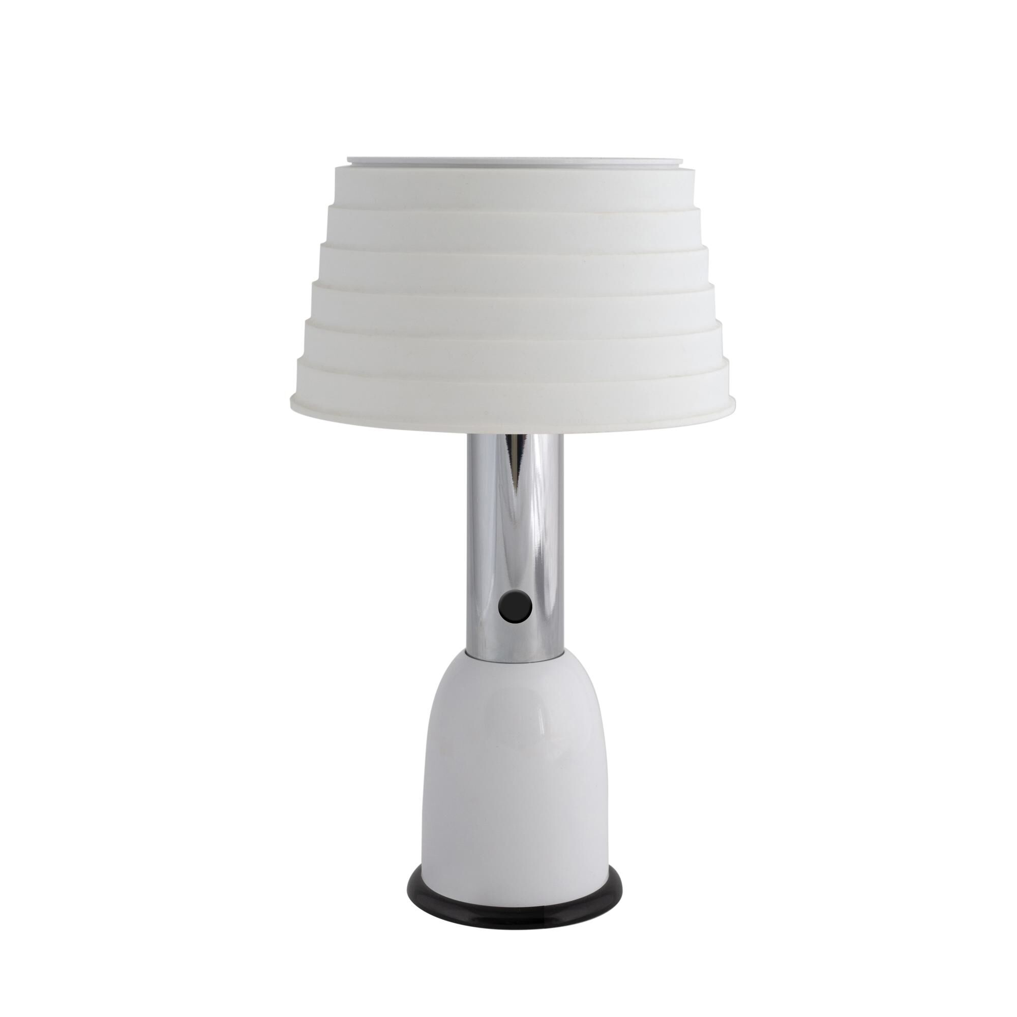 PL3 Bordslampa med Dual Functionality Vit/Krom