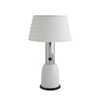 PL3 Table Lamp with Dual Functionality White/ Chrome
