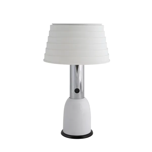 PL3 Table Lamp with Dual Functionality White/ Chrome