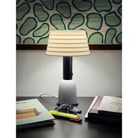 PL3 Table Lamp with Dual Functionality White/ Chrome