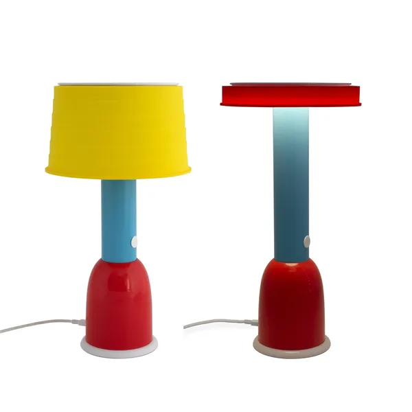 PL3 Table Lamp with Dual Functionality Yellow/ Red