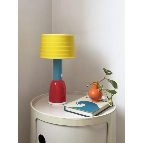 PL3 Table Lamp with Dual Functionality Yellow/ Red