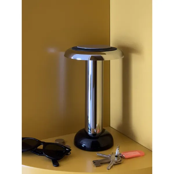 PL6 Table Lamp with Dual Functionality Chrome