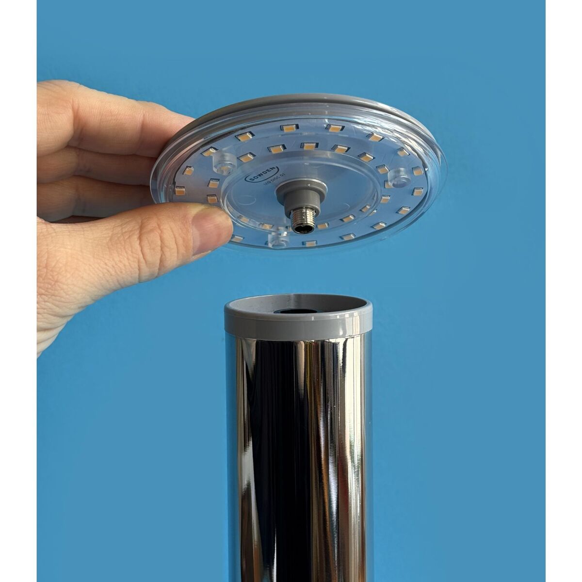 PL6 Table Lamp with Dual Functionality Chrome