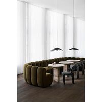 Soho Dining Table Ø80 Silver Travertine