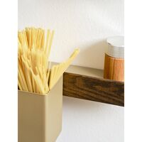 Flex Magnet Shelf 60 Dark Oak/ Brass