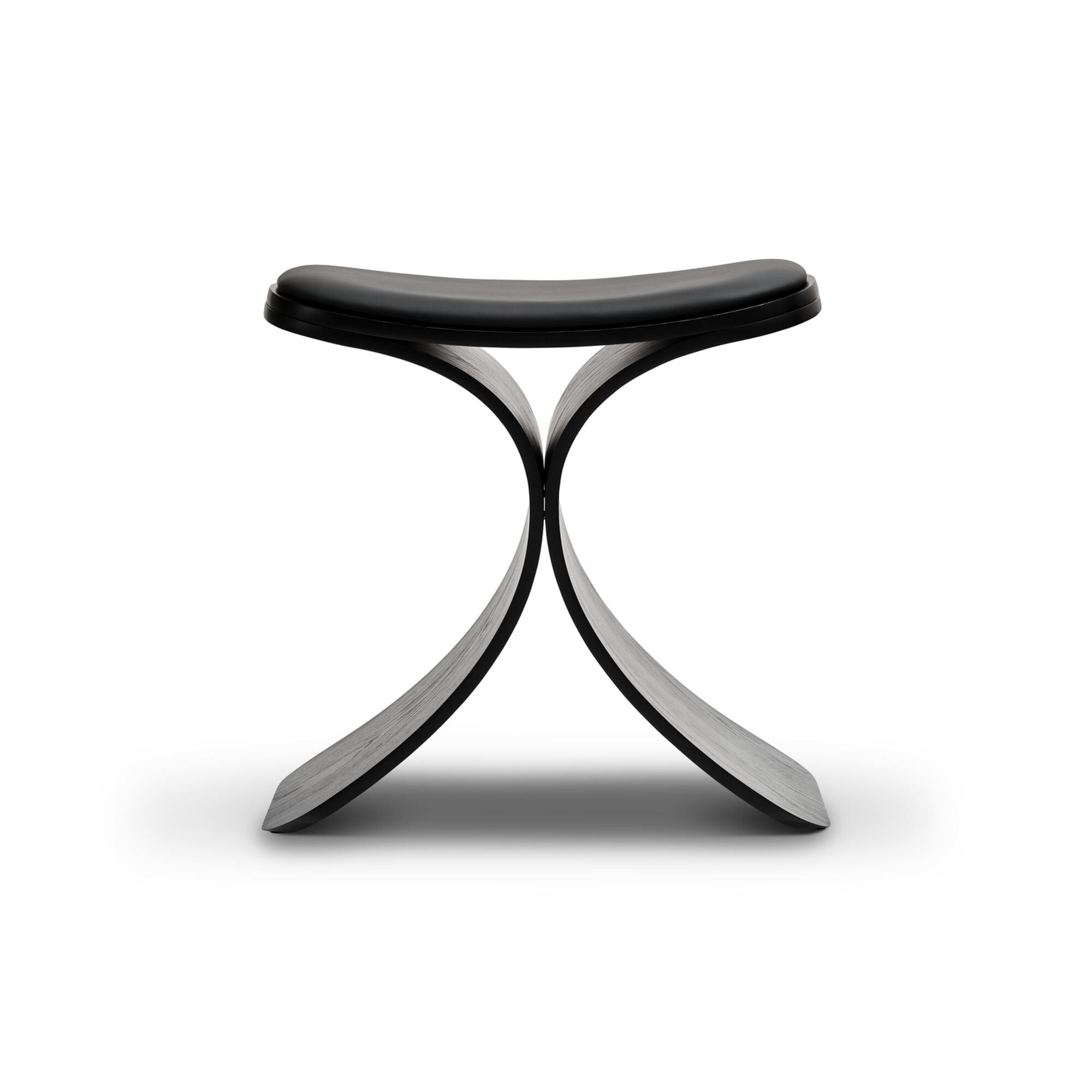 Tabouret Luno en Chêne Noir /cuir