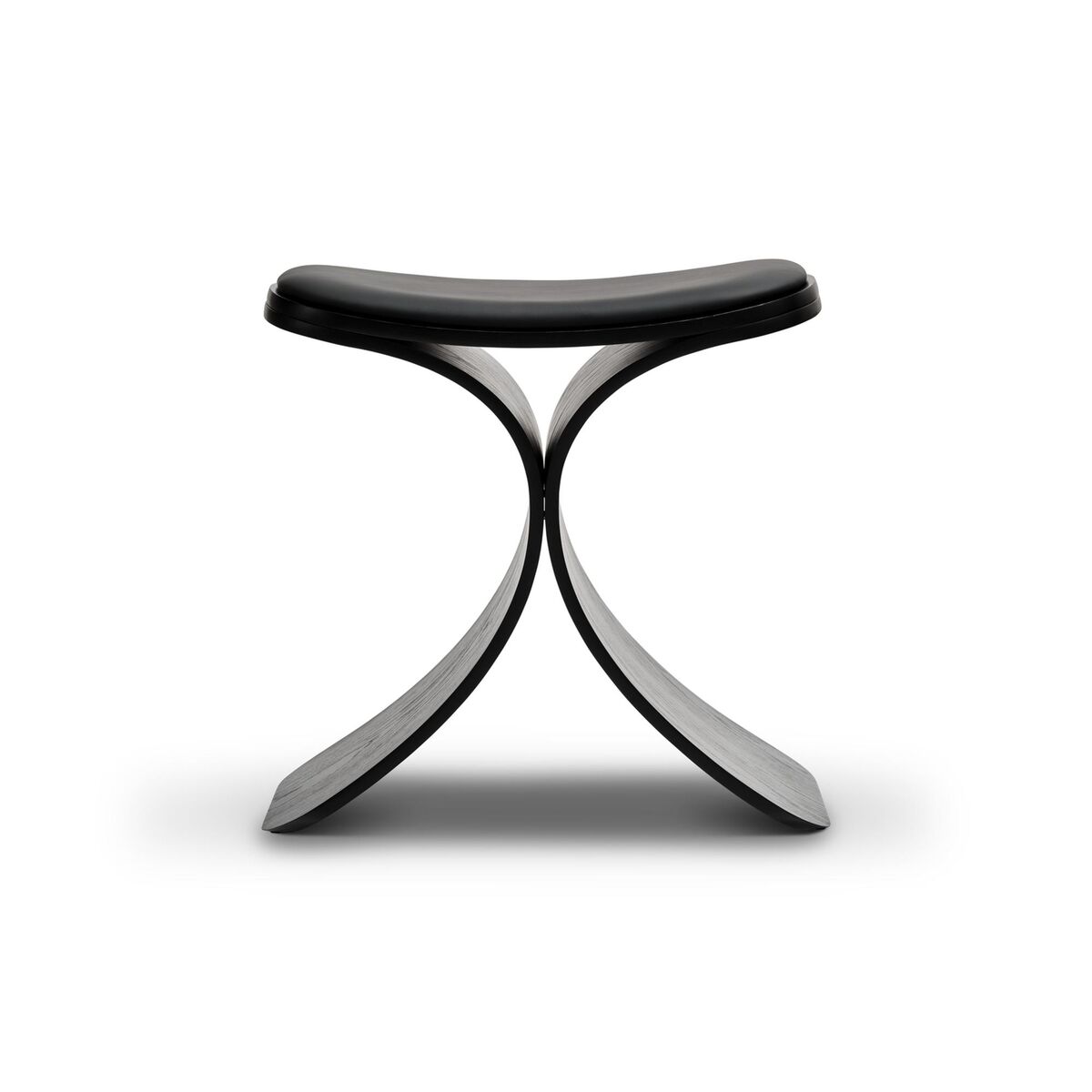 Luno Hocker Schwarz Eiche/Leder