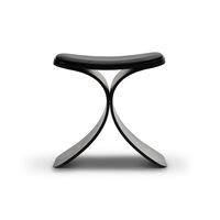 Luno Hocker Schwarz Eiche/Leder