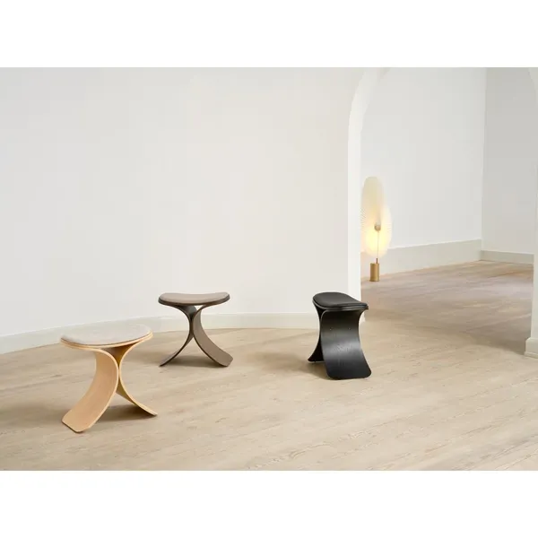 Luno Stool Oak/ Beige