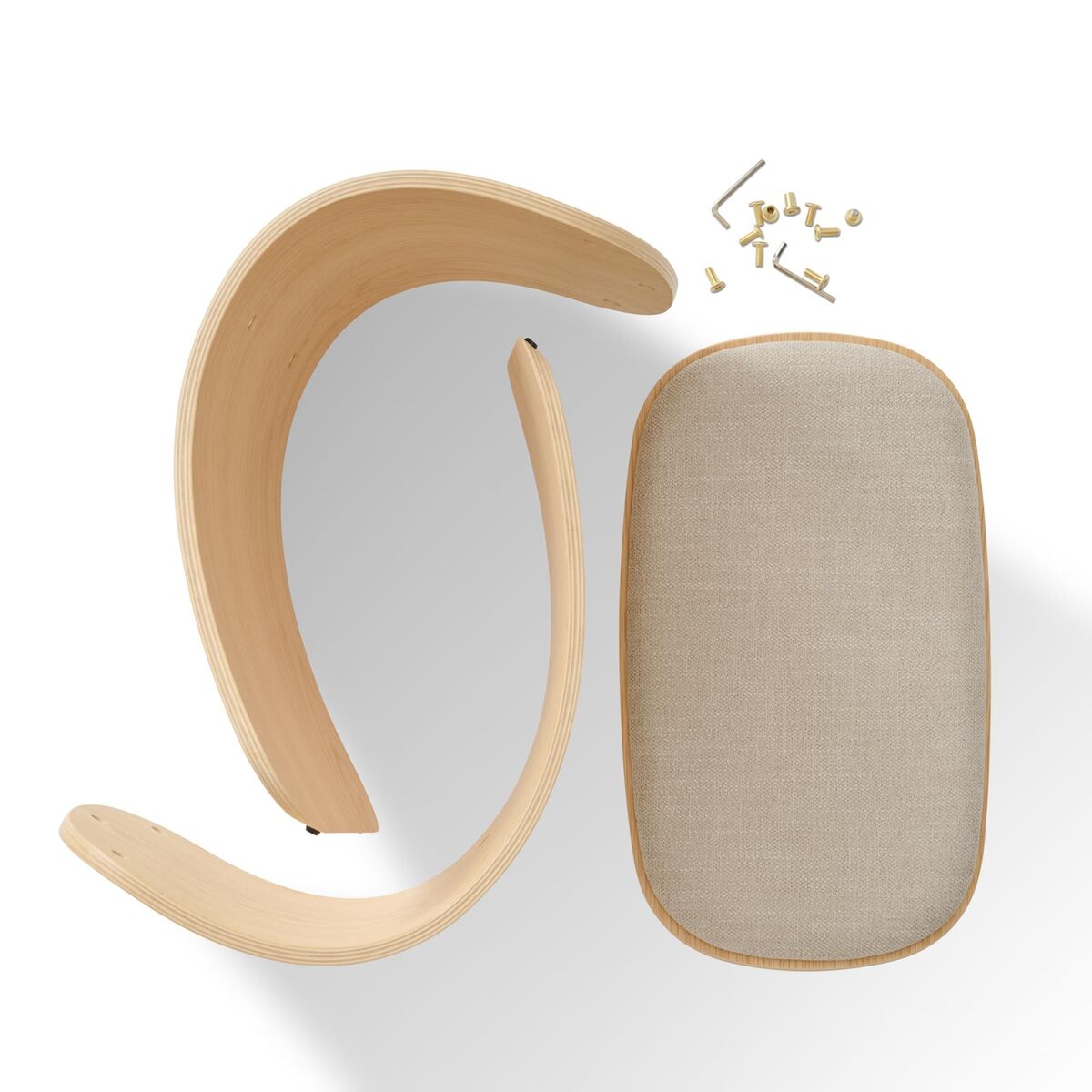 Luno Hocker Eiche/ Beige