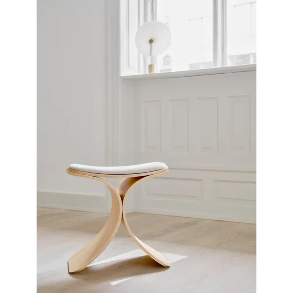Luno Stool Oak/ Beige