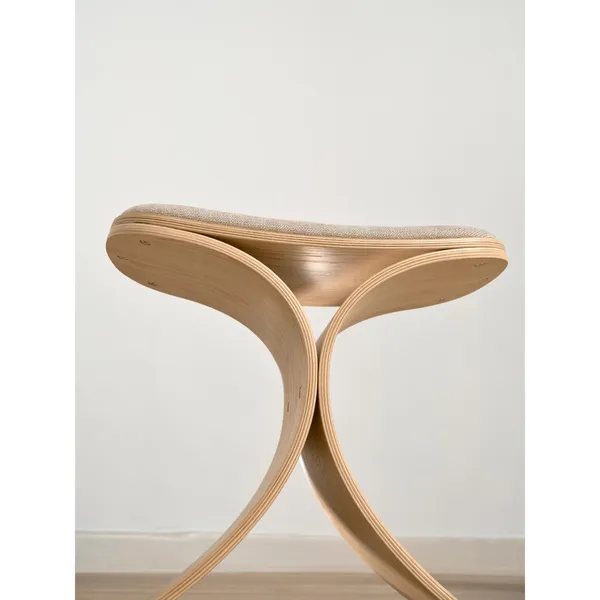 Luno Stool Oak/ Beige