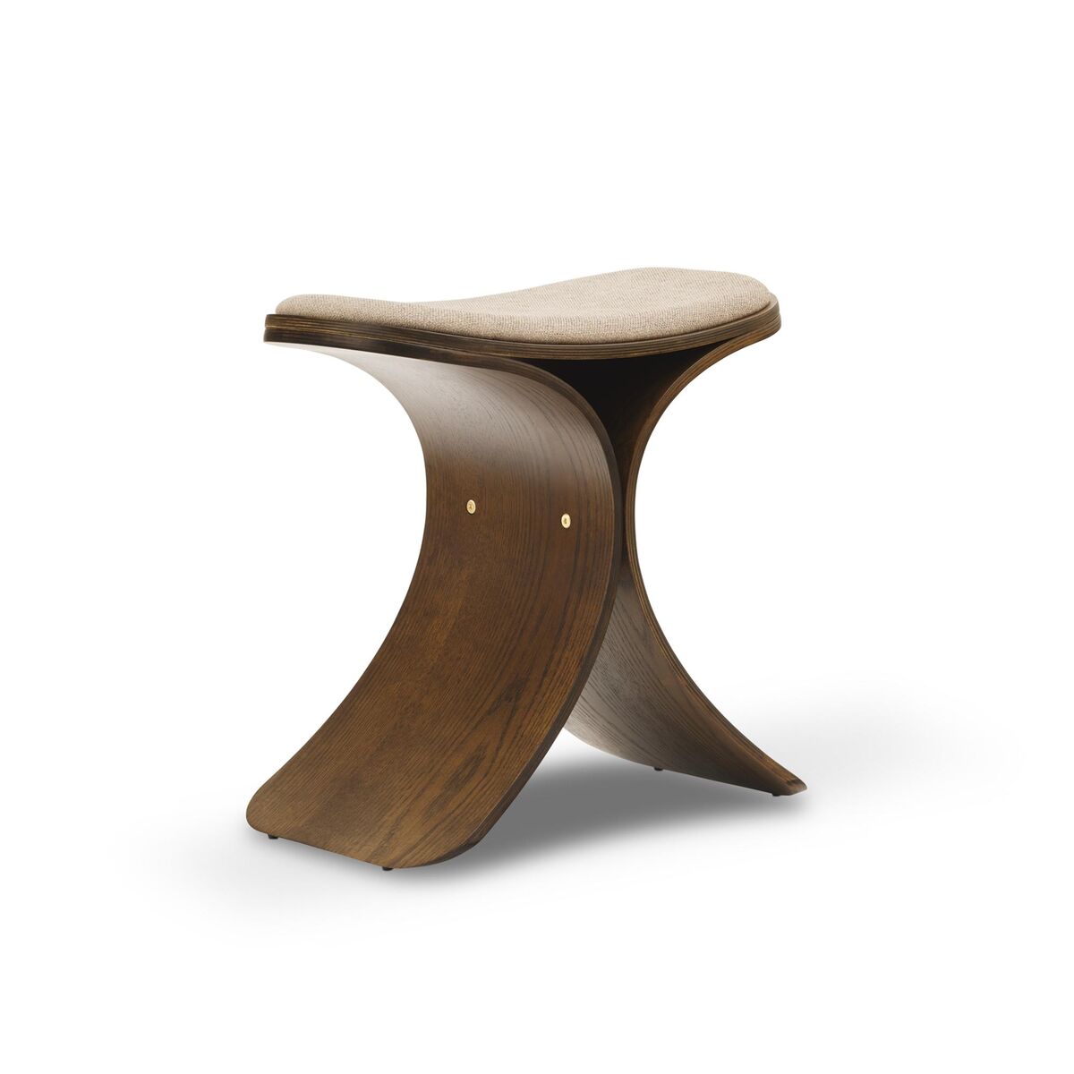 Luno Hocker Dunkle Eiche/ Beige