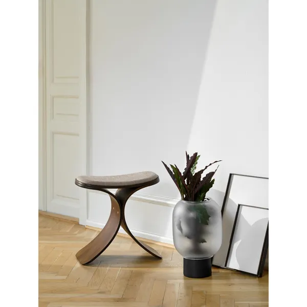 Luno Stool Dark Oak/ Beige