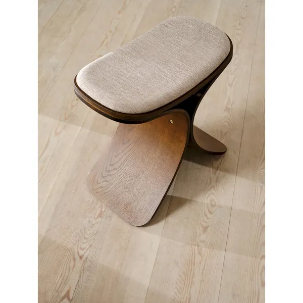 Luno Stool Dark Oak/ Beige