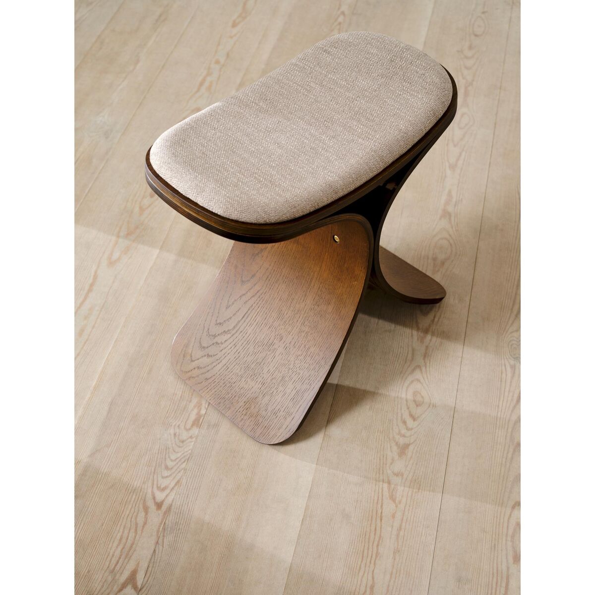 Luno Hocker Dunkle Eiche/ Beige