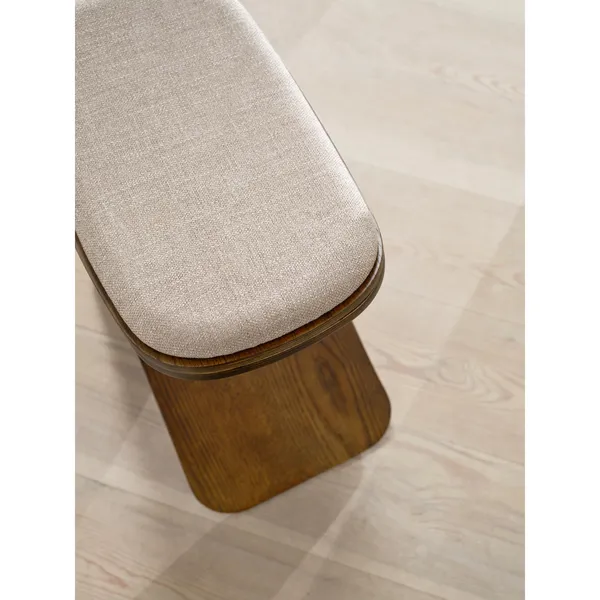 Luno Stool Dark Oak/ Beige