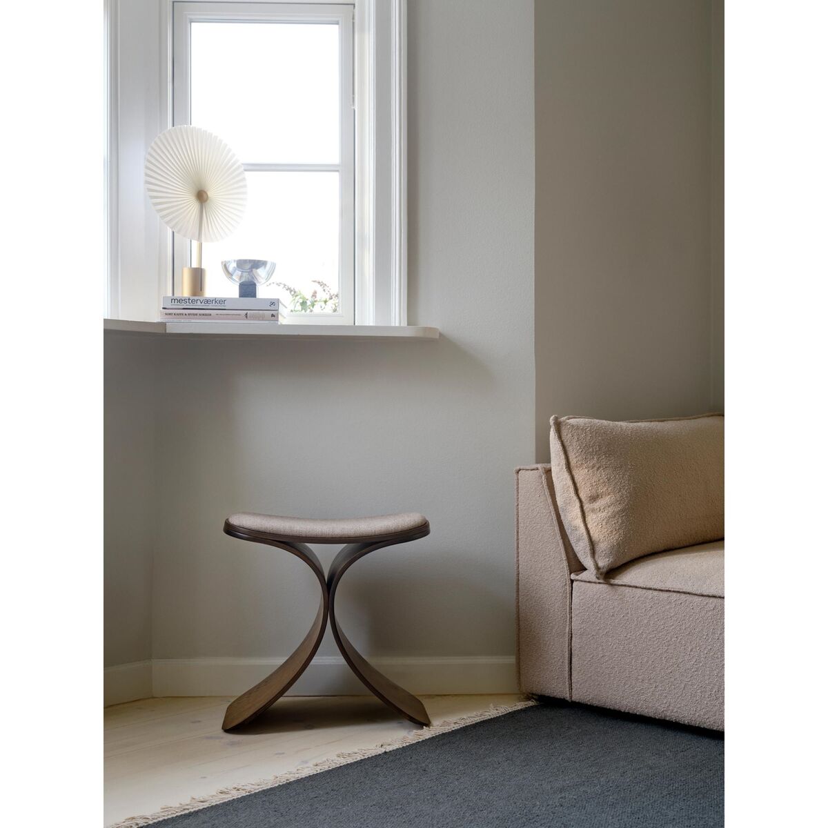 Luno Hocker Dunkle Eiche/ Beige