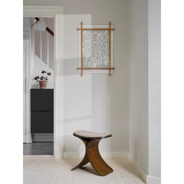 Luno Stool Dark Oak/ Beige