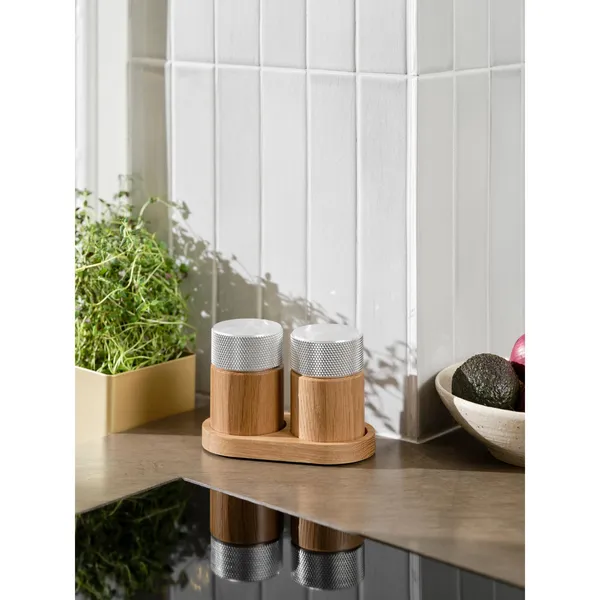 Sina Salt & Pepper Grinder Oak/Steel