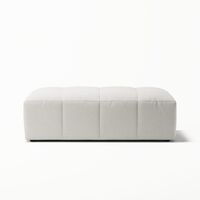 Mure Footstool Steam/White