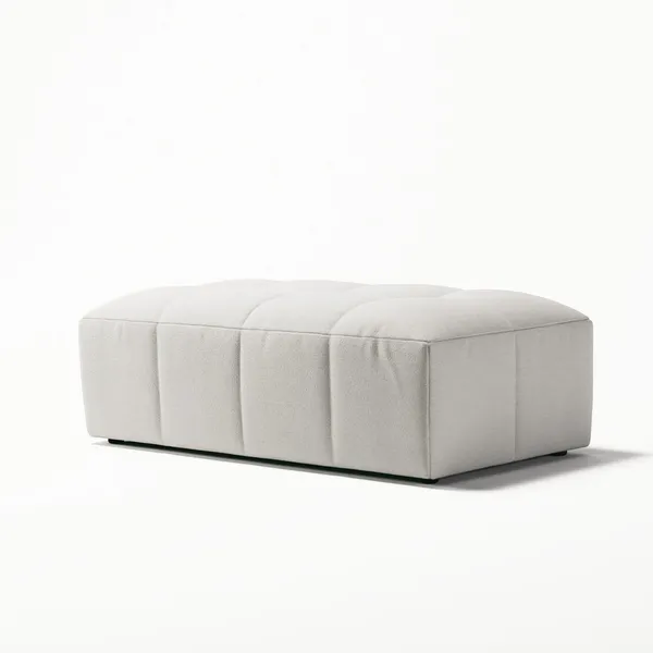 Mure Footstool Steam/White