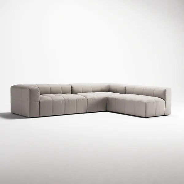 Mure 4-Seater Sofa With Open End Right Sandshell/Beige